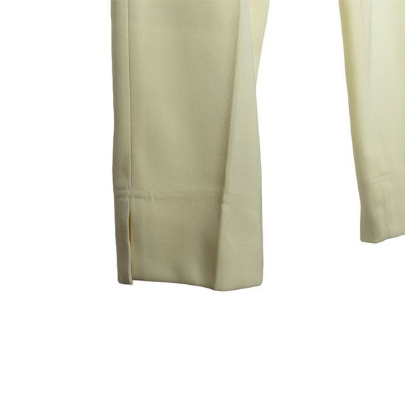Vintage 80s Banana Bay Pants 8 Light Yellow High Waist Flat Front Zip 30" Inseam - Picture 6 of 10